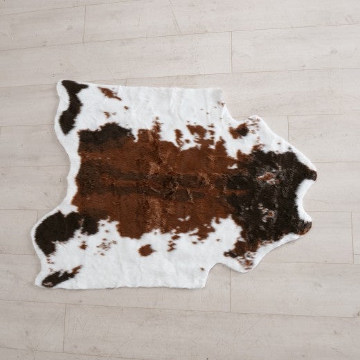 Tapis vache multicolore, modèles assortis, 110 x 95 cm