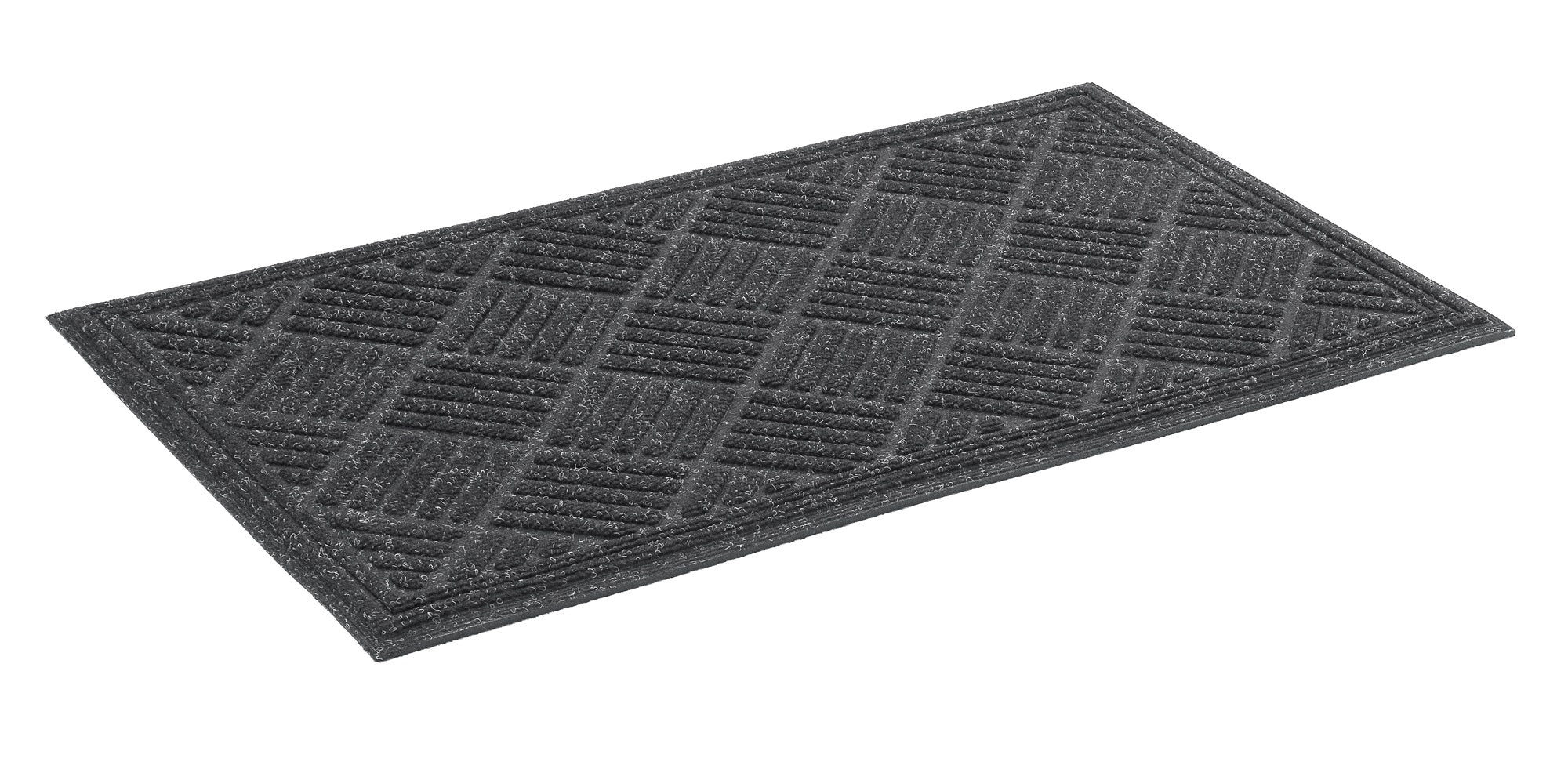 Tapis d'entrée, en caoutchouc recyclé, 45 x 75 cm, Contours Parquet