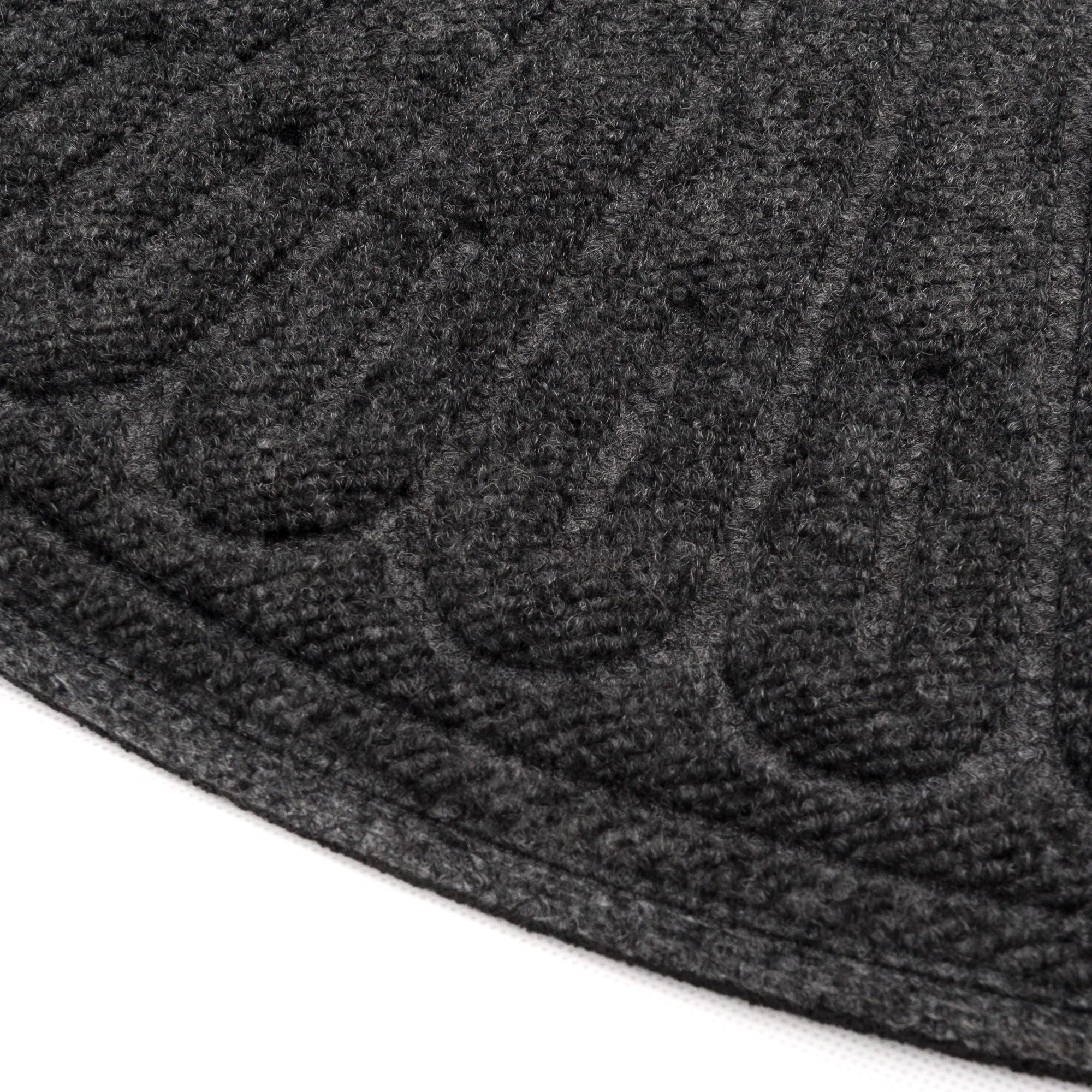 Tapis d'entrée, en caoutchouc recyclé, 60 x 90 cm, Contour Demi-Lune, Anthracite