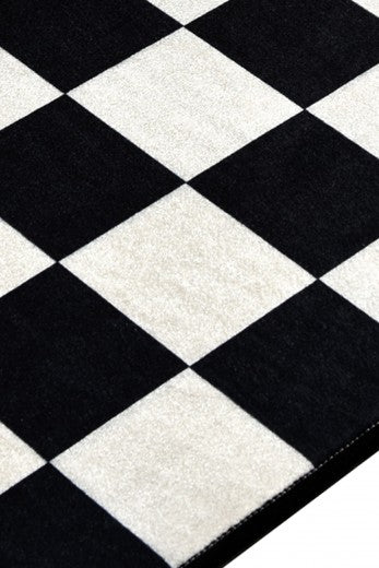 Tapis de bain femme Blanc / Noir, 40 x 60 cm