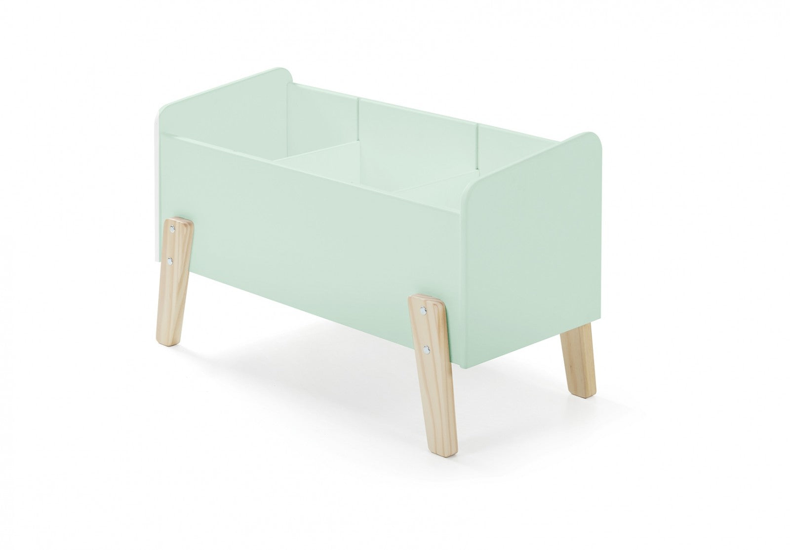 Boîte de rangement Boîte de rangement, Pine Wood et MDF Kiddy Green Mint, L80XA39XH47 CM