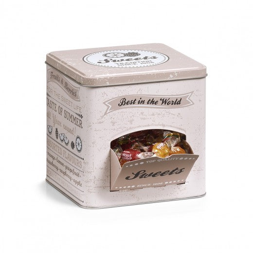Boîte en métal pour bonbons Sweets, avec couvercle, Multicolore, l15xA15xH15,2 cm