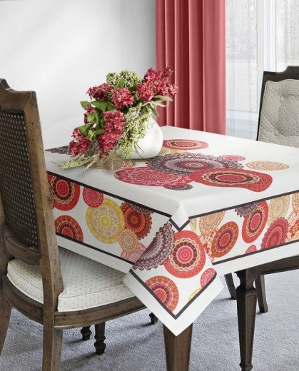 Croix de table en coton, Malmo Bourgogne, 40 x 140 cm