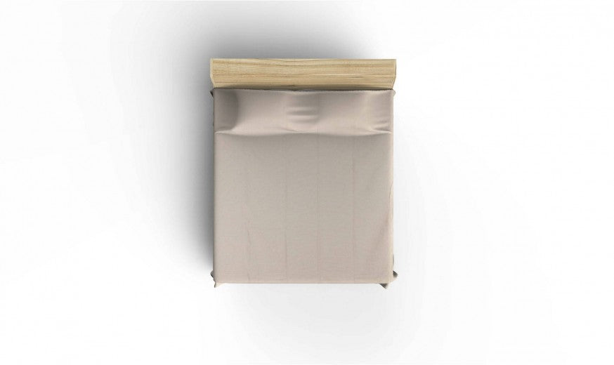 Couverture en coton King Beige, 260 x 220 cm