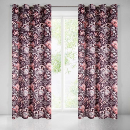 Rideau Mira Velvet Bordeaux, 140 x 250 cm, 1 pièce