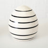 Décoration céramique Finn Noir / Blanc, Modèles Assortis, Ø7xH8 cm