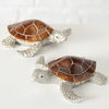 Décoration résine Polyjan Tortue Bijan Argent / Marron, Modèles Assortis, l11xA11xH4 cm