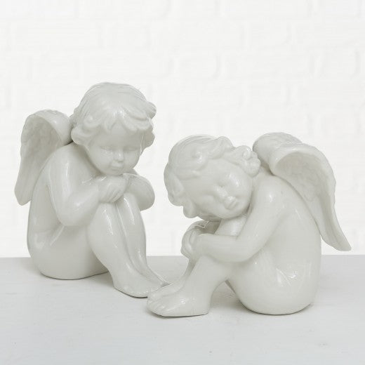 Décor porcelaine blanche Engel, Modèles assortis, l15xA9xH16 cm