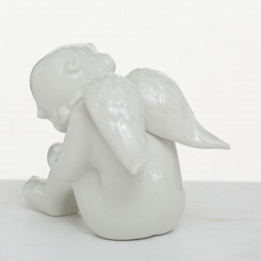 Mirra Angel Décoration porcelaine blanche, Modèles assortis, l24xA14xH24 cm