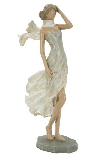 Donna Fashion C Décoration en résine naturelle, l12,5xA7xH25,5 cm