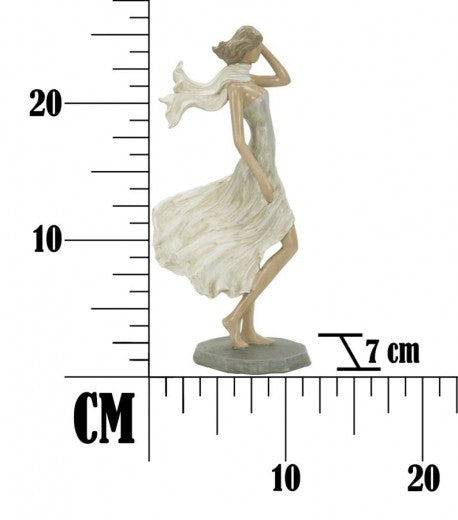 Donna Fashion C Décoration en résine naturelle, l12,5xA7xH25,5 cm