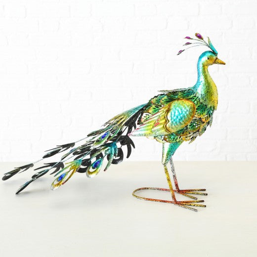 Décoration métallique Antonio Peacock Multicolore, Modèles Assortis, l74xA35xH50 cm