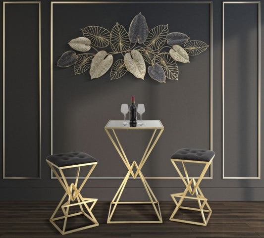 Century-A Décoration murale en métal multicolore, l131xA4,5xH61 cm