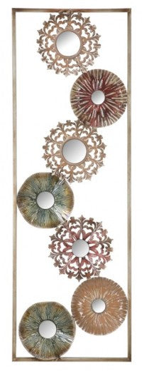 Décoration murale métal Gliss B Multicolore, l31xA2,5xH90 cm