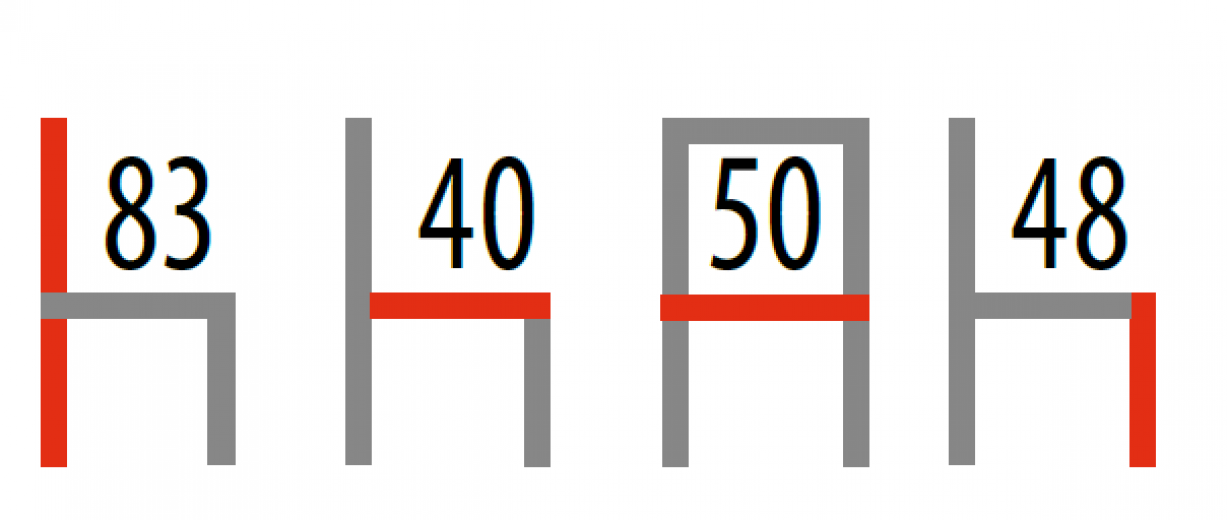 Chaise rembourrée en tissu, avec pieds en bois Dior Gris Clair, l50xA40xH83 cm