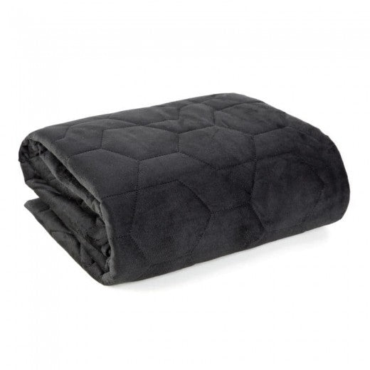 Couverture Abbi Velours Noir, 220 x 240 cm