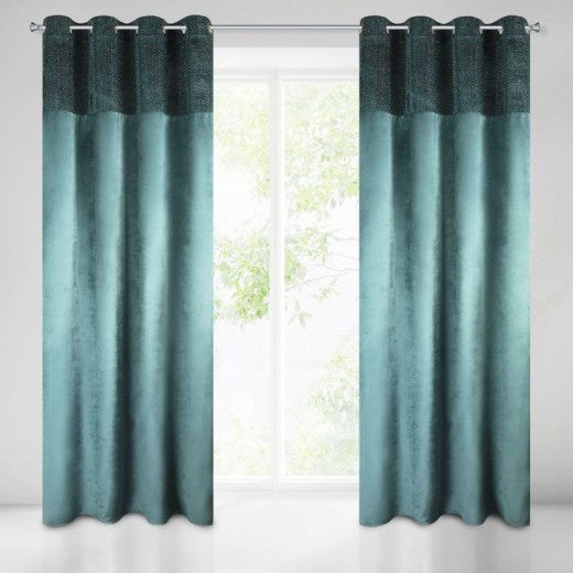 Mady Velvet Oil / Rideau argenté, 140 x 250 cm, 1 pièce