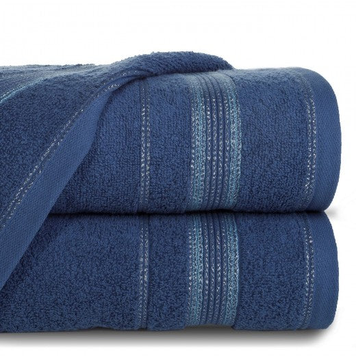 Drap de bain en coton Maja Bleumarin, 50 x 90 cm