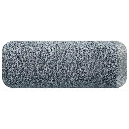 Drap de bain en coton gris Lenore, 50 x 90 cm