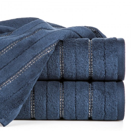 Drap de bain en coton Ikar Bleumarin, 50 x 90 cm