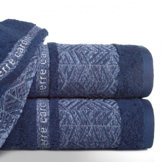Drap de bain coton Teo Pierre Cardin Marine-70 x 140 cm