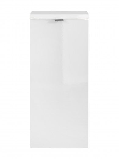 Meuble de salle de bain suspendu 1 porte, Capri Blanc, l35xA35xH80 cm