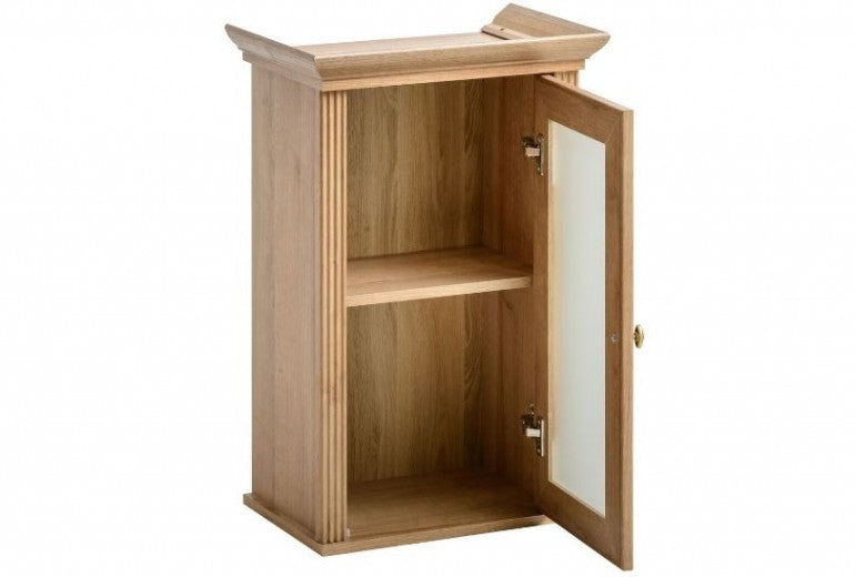 Meuble de salle de bain suspendu avec vitrine, 1 porte, Palace Riviera, l43xA30xH79 cm