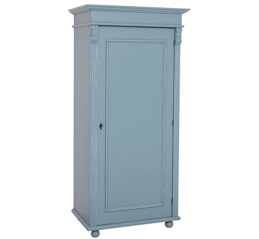 Armoire Bradwood avec 1 porte, Pasy PS244, Antiquiz Blue Grey P008A, L85XA58XH180 CM