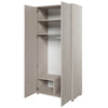Armoire en bois clair à 2 portes, pour enfants et adolescents, Teen Flex TF01, l101xL55xH218 cm
