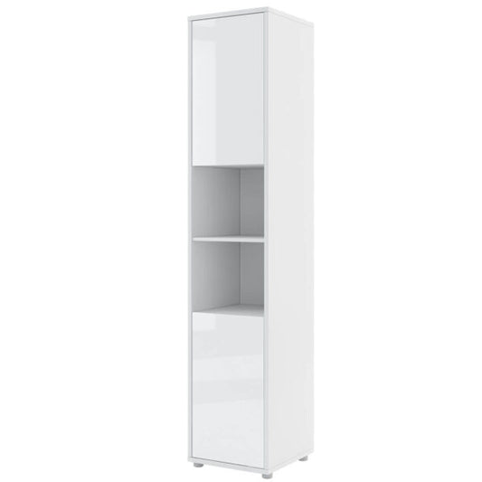 Armoire haute 2 portes, BC08, Blanc Brillant, L45xl46xH217 cm