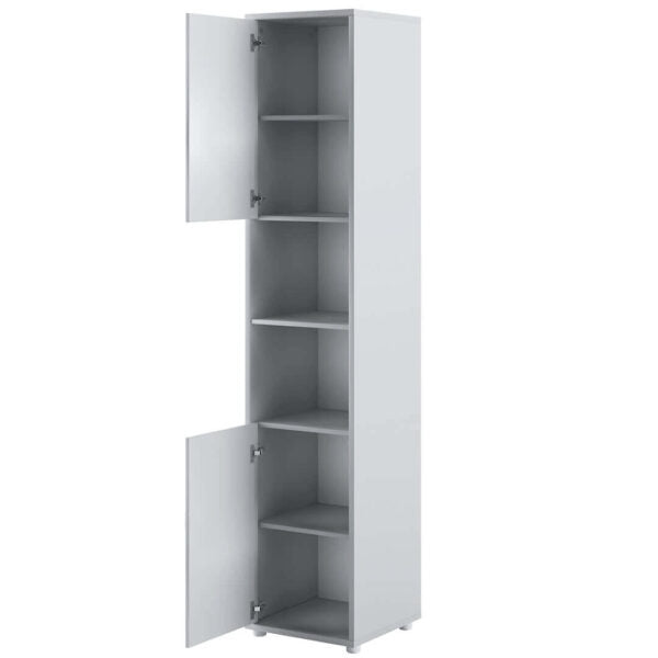 Armoire haute à 2 portes, BC08, Gris, L45xl46xH217 cm