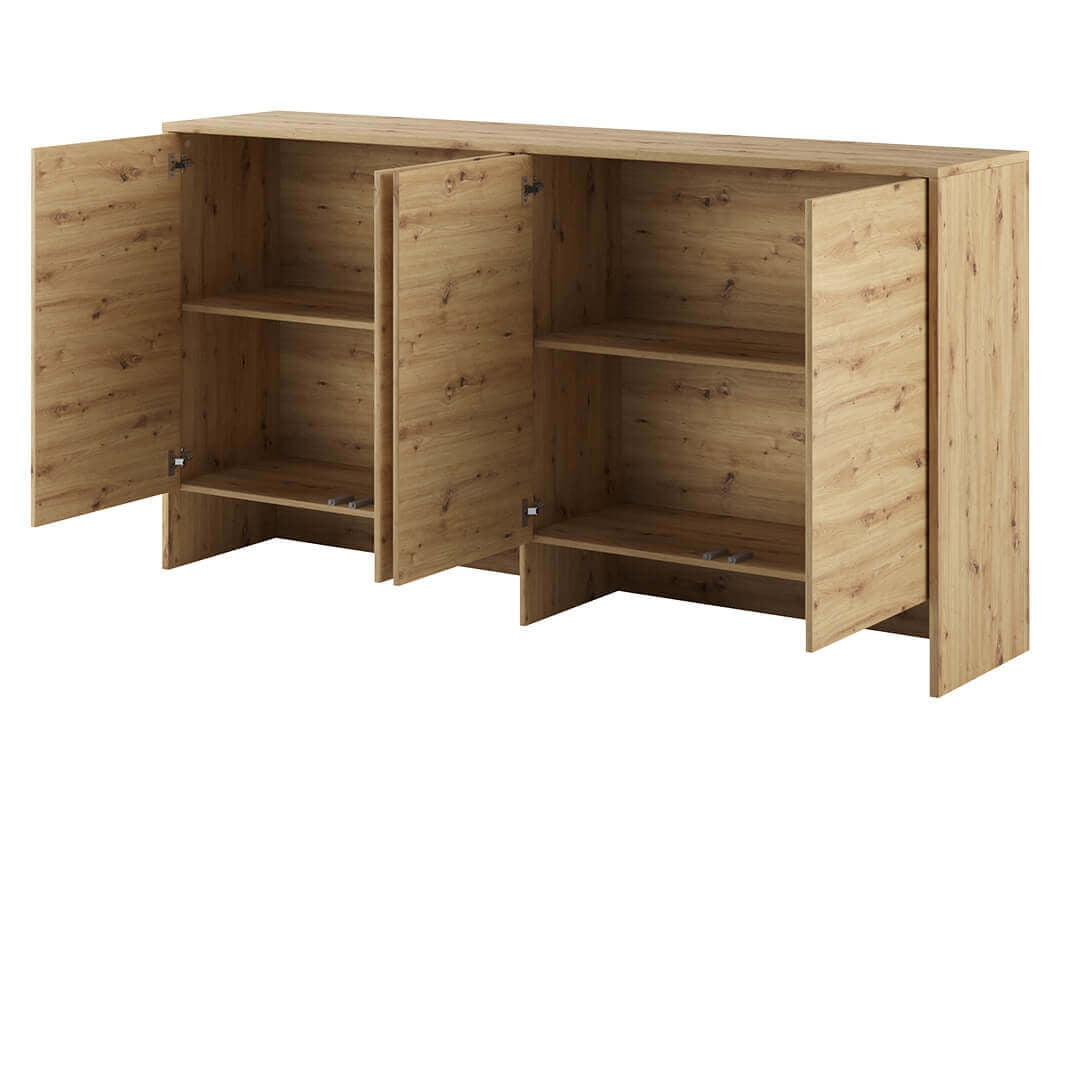 Armoire suspendue à 4 portes, en bois, BC11 Big Horizontal, Chêne Artisanal, L211xW46xH110 cm