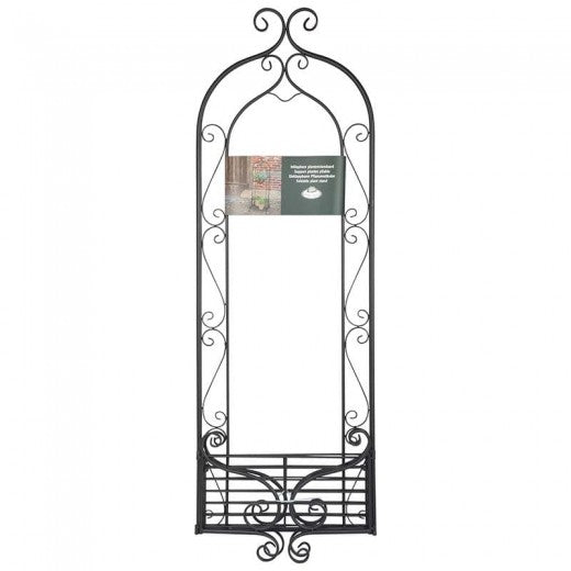 Étagère pliante pour pots de jardin / terrasse, métal, Stand Noir, L45.9xl44xH132.6 cm