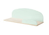 L'étagère suspendue de pin et de bois MDF, pour les enfants Kiddy grande menthe verte, L65XA25XH21,4 cm