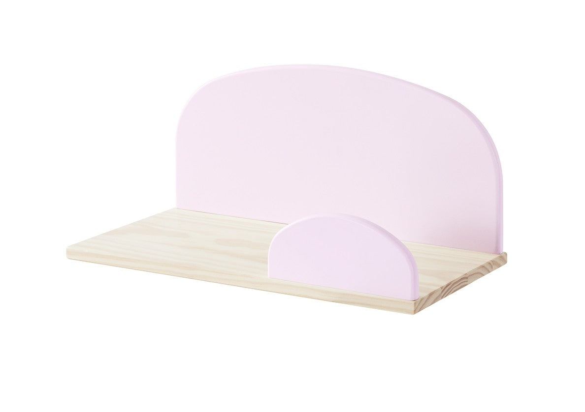 Écurie en suspension de Pine et Mdf Wood, pour les enfants Kiddy Small Pink, L45XA25XH21.4 cm