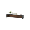 Étagère de bureau en bois pour enfants et jeunes, Teen Flex TF07 Small, Noir, L110xW22xH19 cm
