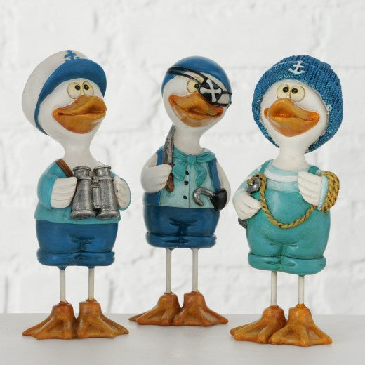Figurine décorative en polystyrène Canard Multicolore, Modèles Assortis, l5xA4,5xH14 cm