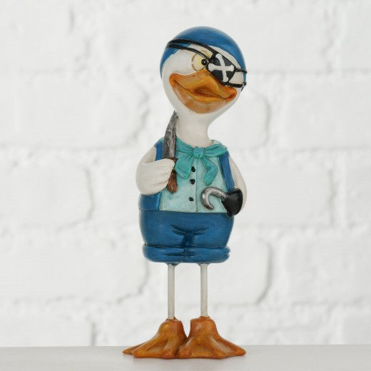 Figurine décorative en polystyrène Canard Multicolore, Modèles Assortis, l5xA4,5xH14 cm