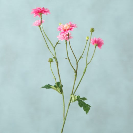 Fil de fleurs artificielles Korbblutler Rose / Vert, H48 cm
