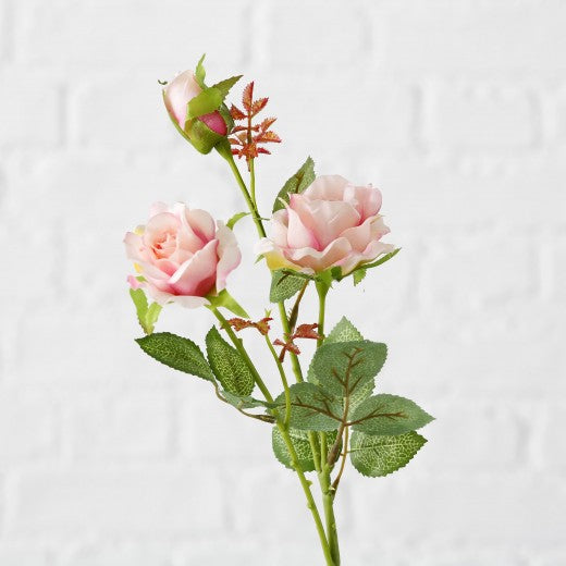 Bougie décorative Fleur rose foncé - Grand modèle - H. 20 cm