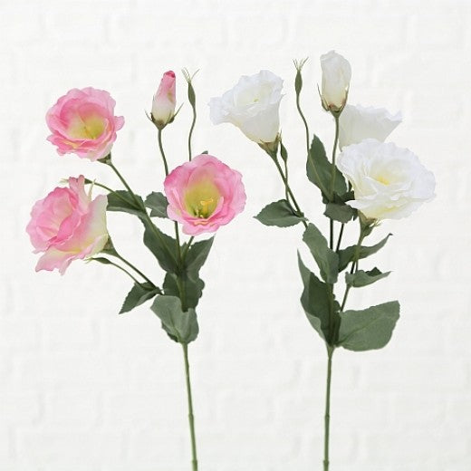 Fleur artificielle Sissy Blanc / Rose, H54 cm, 2 pièces