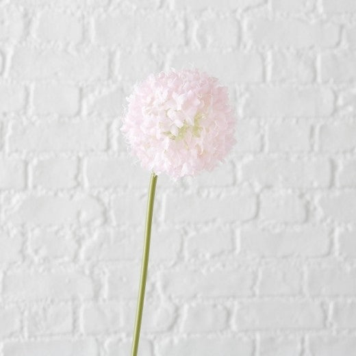 Fleur artificielle Boule de neige Blanc / Rose, H68 cm, 2 pièces