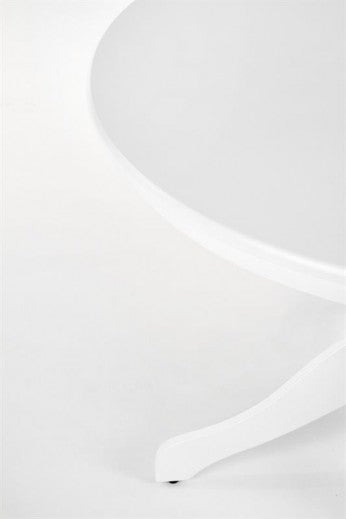 Table Gloster MDF et bois blanc, Ø106xH75 cm