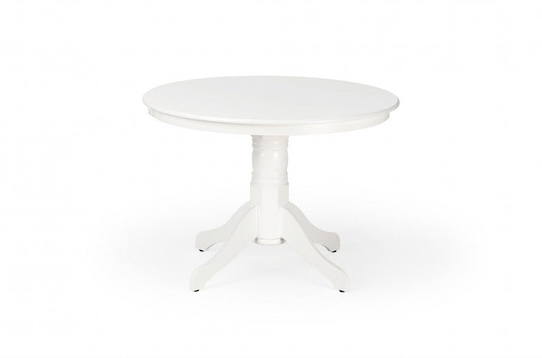 Table Gloster MDF et bois blanc, Ø106xH75 cm