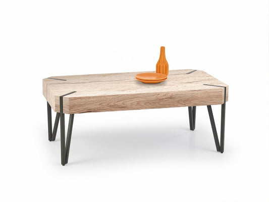 Table basse en MDF et métal Emily Stejar San Remo, L110xl60xH42 cm