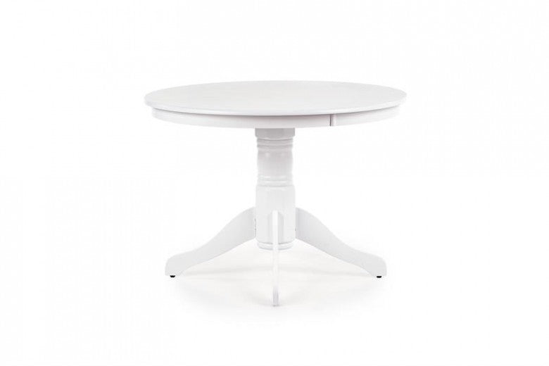 Table Gloster MDF et bois blanc, Ø106xH75 cm