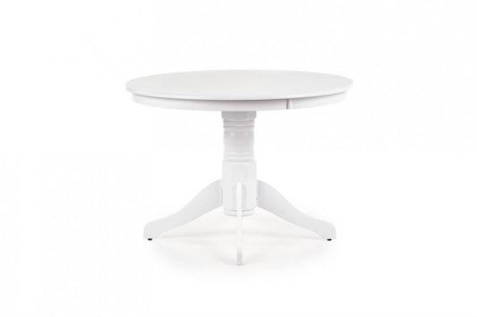 Table Gloster MDF et bois blanc, Ø106xH75 cm