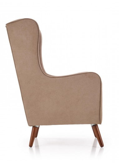 Fauteuil tapissé de tissu Chester Beige, l67xA85xH114 cm