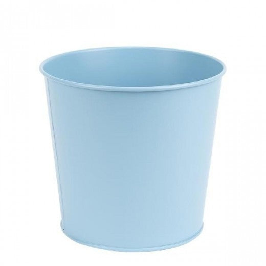 Pot Abat-jour Métal Bleu, Modèles Assortis, 2.4L, Ø17xH15.4 cm