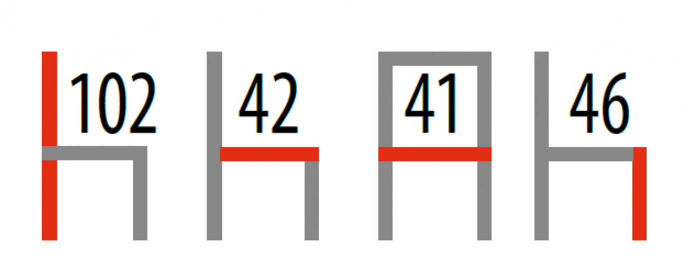 Chaise rembourrée en tissu avec pieds en métal H-441 Beige, l41xA42xH102